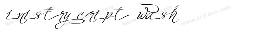 Ministry Script Swash HFF字体转换